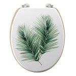 Abattant wc d�co havane 46cm blanc