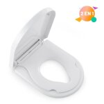 Abattant wc familial - coree - ts12 - si�ge enfant magn�tique - frein de chute - r�glable