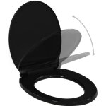 Abattant wc à fermeture en douceur libération rapide noir 425 x 34 cm ?bao Abattant wc à fermeture en douceur libération rapide noir 425 x 34 cm ?bao