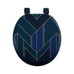 Abattant wc charnieres plastique graphique