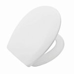 Abattant de wc iril thermodur dubourgel - blanc - design non recouvrant - charnières à crochets en inox ... Abattant de wc iril thermodur dubourgel - blanc - design non recouvrant - charnières à crochets en inox ...
