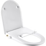 Abattant de wc japonais - en forme de d - avec syst�me dabaissement automatique - embout de bidet non ...