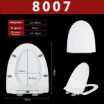Abattant wc - leoclotho - 8007 - ure formaldhyde - frein de chute - universel