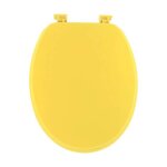 Abattant wc mdf 18 pouces attaches plastiques - jaune - tendance