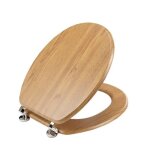 Abattant wc mdf charnires mtal effet bois strata chne