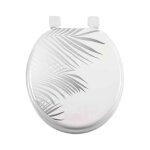Abattant wc mdf orbella blanc argent