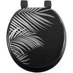 Abattant wc mdf orbella noir argent