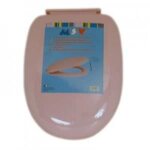 Abattant wc rose fermeture douce - msv - universel - entraxe de fixation universelle