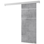 Abiksmeble salwador 4 syst�me de porte coulissante avec cache rail et bandes d�coratives solide 90 x ...