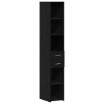 Abott@buffet de cuisine kenneth - armoire bas / colonne / biblioth�que avec tiroir ch�ne noir 30x42. ...