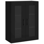 Abott@cabinet de salon / chambre / cuisine - kenneth - armoire murale noir 695x34x90cm - 521917
