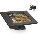 Support antivol tablette abovetek - verrouillable m�tal pivot 360� pour ipad 97?105 comptoir / mur (noir) ...