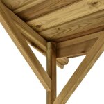 Abri de barbecue - hurrise - 1635x93x210 cm - bois de pin imprgn - assemblage requis