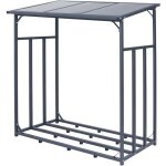 Abri pour bois de chauffage ruston en acier galvanis xl