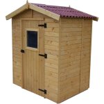 Abri en bois avec plancher 16 mm - surface extérieure : 261 m² Abri en bois avec plancher 16 mm - surface extérieure : 261 m²