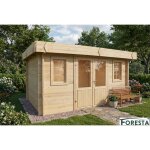 Abri �pic�a massif - madriers 42 mm surface ext�rieure 1640 m2 toit plat bac acier