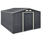 Abri de jardin 15 m³ robuste cabane de stockage extérieur cabane à outils toit à pignon tôles en acier ... Abri de jardin 15 m³ robuste cabane de stockage extérieur cabane à outils toit à pignon tôles en acier ...