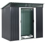 Gardebruk abri de jardin l 34m fondation 196x122x180cm 2 fentres anthracite cabane de jardin cabanon ...
