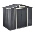 Abri de jardin 4 m³ robuste cabane de stockage extérieur cabane à outils toit à pignon tôles en acier ... Abri de jardin 4 m³ robuste cabane de stockage extérieur cabane à outils toit à pignon tôles en acier ...