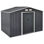 Abri de jardin 9 m³ robuste cabane de stockage extérieur cabane à outils toit à pignon tôles en acier ... Abri de jardin 9 m³ robuste cabane de stockage extérieur cabane à outils toit à pignon tôles en acier ...