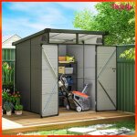Abri de jardin - akozon - 11198 - 324 m� - portes doubles coulissantes - fen�tres & ventilation