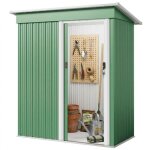 Abri de jardin - bealife - m�tal - acier galvanis� - porte coulissante - cabanon vert - 116 ? - cadena ...