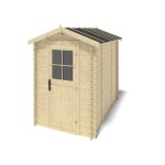 Abri de jardin en bois - 570m2 - 190x3m - ep. 28mm - couleur: naturel - dom662