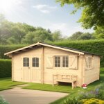 Abri de jardin en bois 5x4m �paisseur 42mm