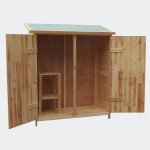 Wiltec abri de jardin xxl ? 1380 x 655 x 1600 mm ? en bois ? avec toit Wiltec abri de jardin xxl ? 1380 x 655 x 1600 mm ? en bois ? avec toit