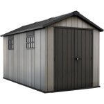 Abri de jardin brossium 8 m² - résine - double porte - 230 x 413 x 242 cm - gris - keter Abri de jardin brossium 8 m² - résine - double porte - 230 x 413 x 242 cm - gris - keter