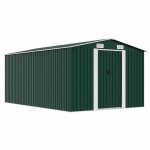 En solde abri de jardin - burke - remise pour ext�rieur - 257x392x181 cm m�tal vert j783