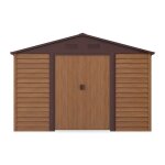 Abri de jardin m�tal en acier galvanis� effet bois - 1175 m� - arsego