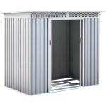Abri de jardin métal gardiun kingston - 3 m² - acier galvanisé - sky light - argent / blanc Abri de jardin métal gardiun kingston - 3 m² - acier galvanisé - sky light - argent / blanc