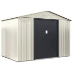 Abri de jardin mtal nebraska - 529 m2 (483 m2 au sol) - beige