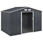 Abri de jardin m�tal vegas - 529 m2 (483 m2 au sol) - gris