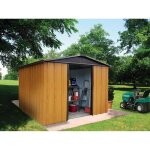 Abri mtal aspect bois yardmaster 6, 44 m2. + kit d'ancrage inclus
