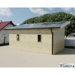 Abri de jardin photovolta�que 6kwc tht lamell� coll� 120 x 120 mm 3. 75 x 6. 97 m 26. 14 m�