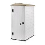 Abri de jardin en r�sine - habrita - toit mono - pente - 88 x 132 cm - 22 mm