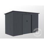 Abri de jardin - dancover - proshed - mtal - toit plat - anthracite - 267x117 m