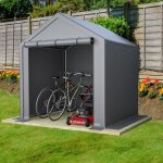 Abri de jardin welltin tente garage v�lo moto chalet rangement outils ext�rieur en acier et pe 190x170x200cm ...