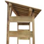 Abri de stockage bois de chauffage - wiens - 150x44x176 cm - pin impr�gn� - r�sistant � la pourriture ...