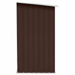 Abri de stockage de bois - wiens - acier galvanis� - 163x83x154 cm - marron - capacit� 2 m� - cadre robuste ...