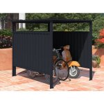 Abri  vlos 18x203x193m anthracite dancover abris pour voiture