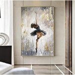 Abstrait danseuse ballerine affiche ballet fille toile tableau art peintures decoration murale decoration ...