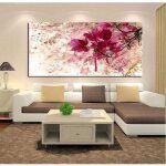 Abstrait fleur rouge affiche paysage toile tableau art peintures pour salon chambre tableau decorationsans ...
