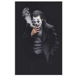 Abstrait joker affiches portrait toile tableau peinture clown noir blanc murale pour salon decoration ...