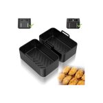 Accessoire air fryer - non spcifi - moule silicone - 2 pices - rsistant et durable - antiadhsif