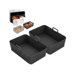 Accessoire air fryer - ninja - moule silicone - 2 paquet - compatible avec af400eu et af300eu - 9. 5l ...