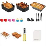 Accessoires air fryer ? vernatti ? mod�le compatible af400eu / af300eu / af500eu ? complet + polyvalent ...
