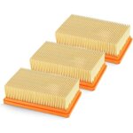 Accessoires pour aspirateurs - karcher - mv4 mv5 mv6 wd4 wd5 wd6 - filtre plat pliss� - haute filtration ...